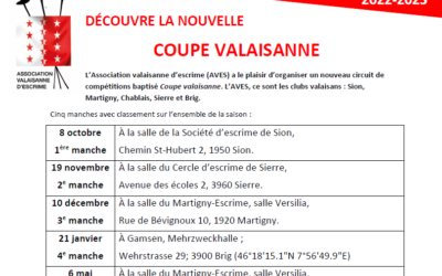 Coupe Valaisanne (dates)