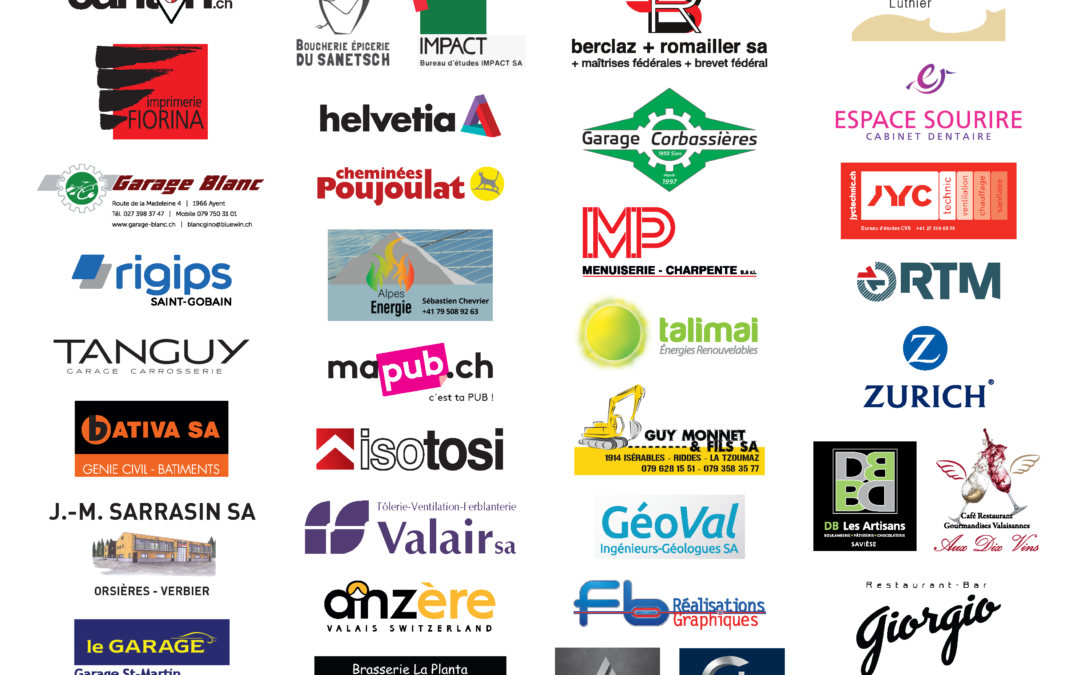 Tournoi de Sion – Un grand merci à nos sponsors!