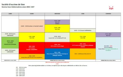Nouvelle saison 26-27 En garde, prêt, allez!